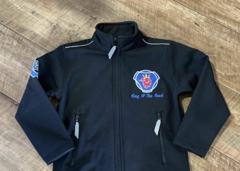 Kids Scania V8 Softshell Jacket Black